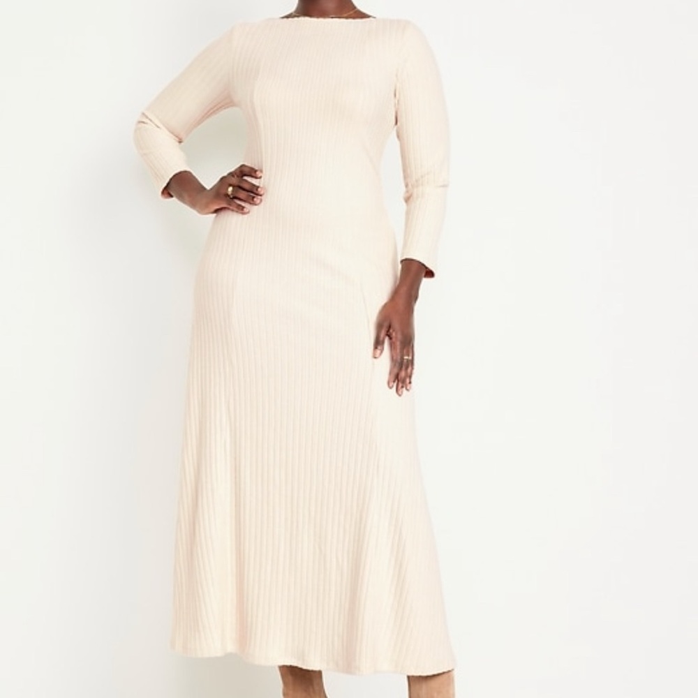 Elegant Cream Maxi Dress